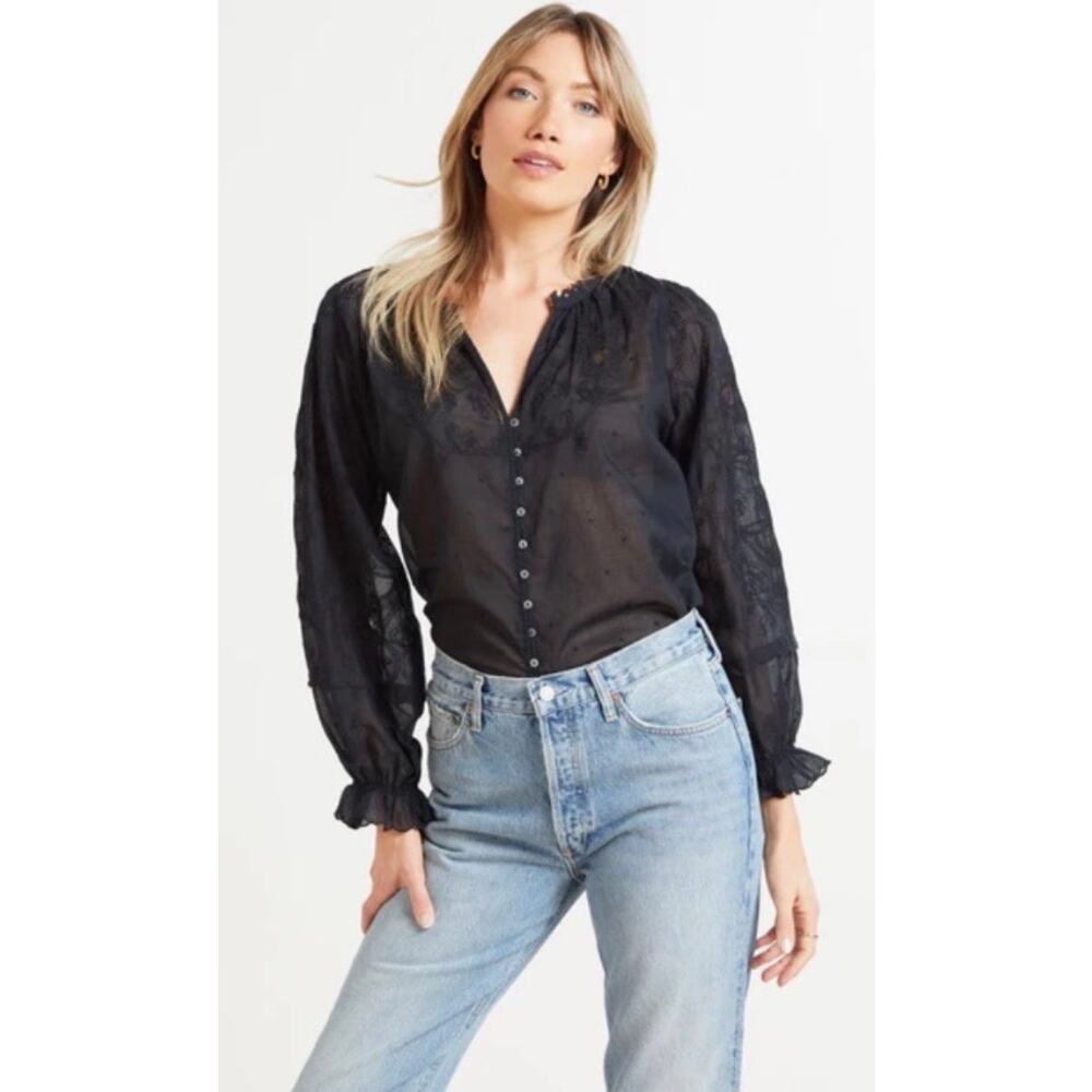 Velvet Graham & Spencer Gala black Detailed blouse M